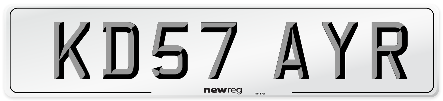 KD57 AYR Number Plate from New Reg